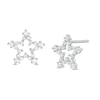 Thumbnail Image 0 of Child's Cubic Zirconia Star Outline Stud Earrings in Sterling Silver