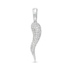 Thumbnail Image 0 of Cubic Zirconia Italian Horn Necklace Charm in Sterling Silver