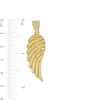 Thumbnail Image 1 of Cubic Zirconia Angel Wing Necklace Charm in 10K Gold