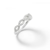 Thumbnail Image 1 of Cubic Zirconia Loose Braid Ring in Sterling Silver - Size 7