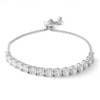 Thumbnail Image 1 of 5mm Cubic Zirconia Line Bolo Bracelet in Sterling Silver - 10&quot;