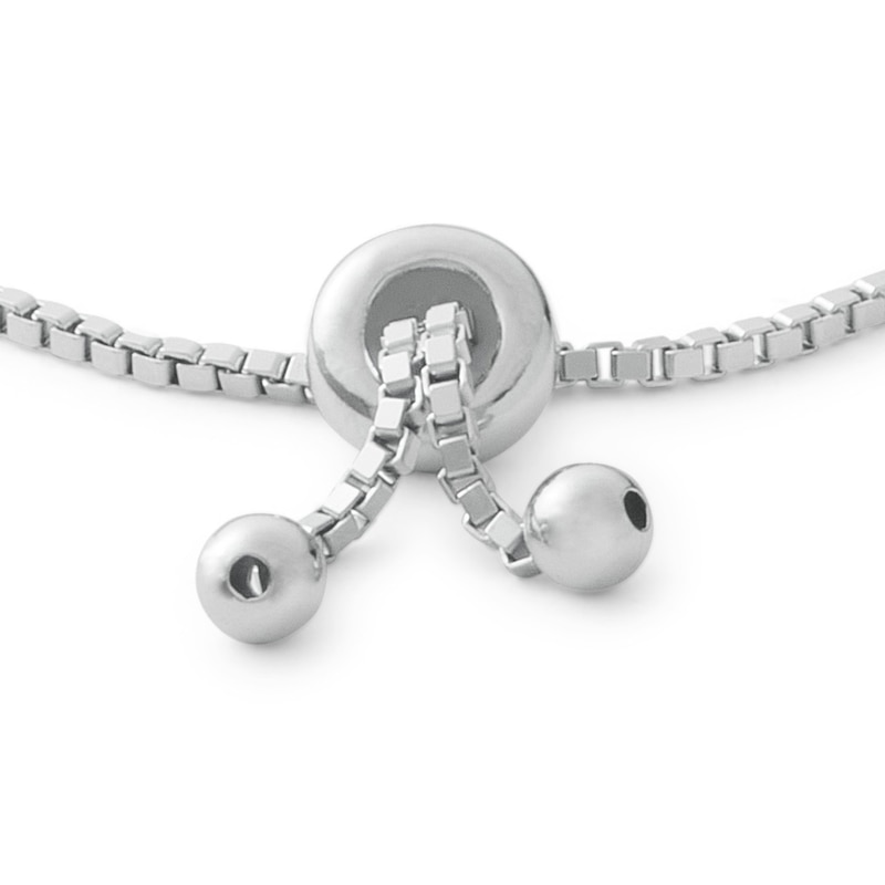 Main Image 2 of 5mm Cubic Zirconia Line Bolo Bracelet in Sterling Silver - 10&quot;