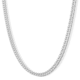 Sterling Silver Double Curb Chain Made in Italy - 24&quot;