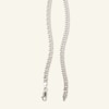 Thumbnail Image 2 of Sterling Silver Double Curb Chain Made in Italy - 24&quot;