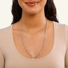 Thumbnail Image 2 of Made in Italy 080 Gauge Double Curb Chain Necklace in Solid Sterling Silver - 24"