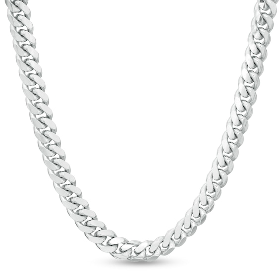 Made in Italy 210 Gauge Solid Cuban Curb Chain Necklace in Sterling ...