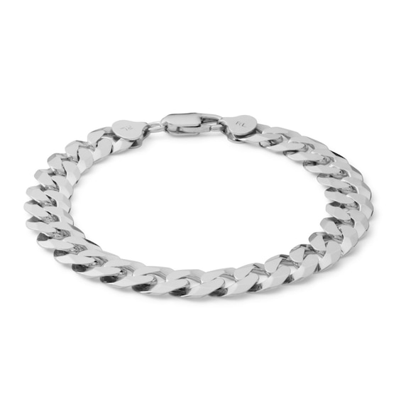 Made in Italy 220 Gauge Solid Curb Chain Bracelet in Solid Sterling Silver - 8.5"