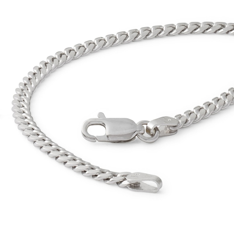 Made in Italy Gauge Solid Cuban Curb Chain Bracelet in Solid Sterling Silver