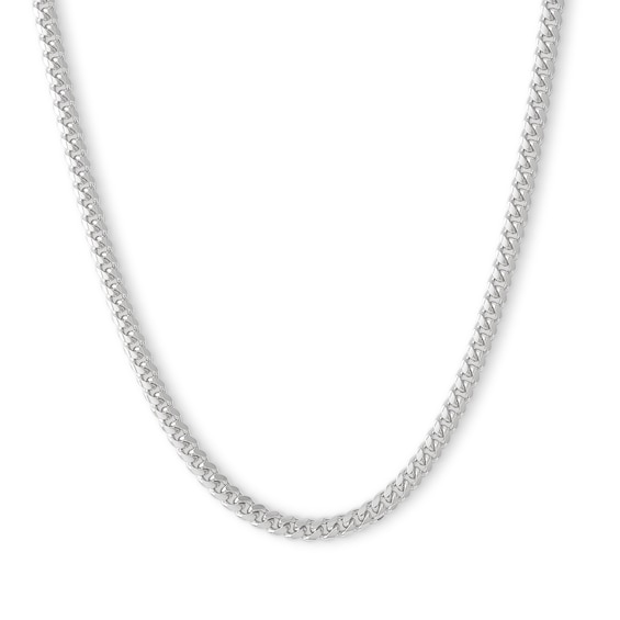 Made in Italy Gauge Cuban Curb Chain Necklace in Solid Sterling Silver
