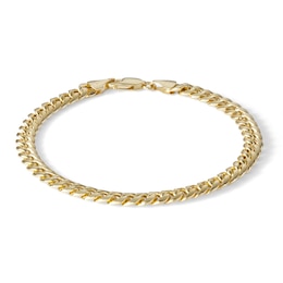 Made in Italy 6.15mm Cuban Curb Chain Bracelet in 10K Semi-Solid Gold - 8.5&quot;