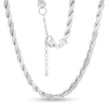 Thumbnail Image 0 of Cubic Zirconia Rope Chain Necklace in Sterling Silver - 18"