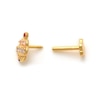 Thumbnail Image 2 of 019 Gauge Multi-Color Cubic Zirconia Cupcake Cartilage Barbell in 14K Gold