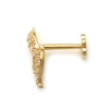 Thumbnail Image 2 of 019 Gauge Cubic Zirconia Snake Cartilage Barbell in 14K Gold