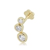 Thumbnail Image 1 of 019 Gauge Cubic Zirconia Trio Crawler Cartilage Barbell in 14K Gold