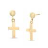 Thumbnail Image 0 of Child's Cross Drop Earrings in 14K Gold