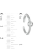 Thumbnail Image 2 of Sterling Silver Crystal Beaded Midi/Toe Ring