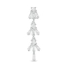 Thumbnail Image 1 of 014 Gauge Baguette and Round Cubic Zirconia Dangle Top Down Belly Button Ring in Solid Stainless Steel