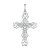 Thumbnail Image 0 of Cubic Zirconia Ornate Crucifix Charm in Sterling Silver