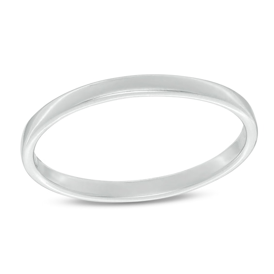 2mm Square-Edged Wedding Band in Sterling Silver - Size 9