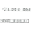 Thumbnail Image 1 of Cubic Zirconia Solitaire Station Link Bracelet in Sterling Silver - 8.5"