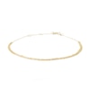 Thumbnail Image 1 of Made in Italy Layered Cable Chain Anklet in 10K Solid Gold - 10&quot;