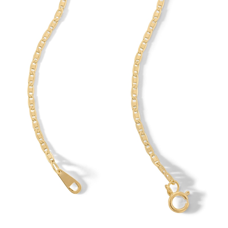 Main Image 5 of 040 Gauge Valentino Chain Necklace in 10K Hollow Gold - 26&quot;