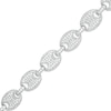 Thumbnail Image 1 of Cubic Zirconia Mariner Chain Link Bracelet in Sterling Silver