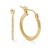 Thumbnail Image 0 of Made in Italy 10mm Diamond-Cut Hoop Earrings in 10K Gold Tube
