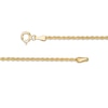 Thumbnail Image 2 of 1.6mm Rope Chain Necklace in 10K Semi-Solid Gold - 22&quot;