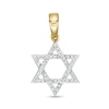 Thumbnail Image 0 of 1/10 CT. T.W. Diamond Star of David Necklace Charm in 10K Gold