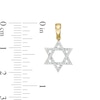 Thumbnail Image 1 of 1/10 CT. T.W. Diamond Star of David Necklace Charm in 10K Gold