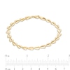 Thumbnail Image 2 of Hollow Split Hearts Stampato Bracelet in 10K Gold - 7.5"