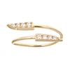 Thumbnail Image 0 of Adjustable Cubic Zirconia Double Spike Bypass Toe Ring in 10K Gold Tube