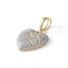 Thumbnail Image 2 of 1/2 CT. T.W. Diamond Puffed Shattered Heart Charm in 10K Gold