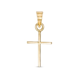Cross Charm in 10K Stamping Solid Gold