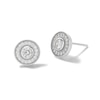 Thumbnail Image 1 of Cubic Zirconia Frame Stud Earrings in Solid Sterling Silver