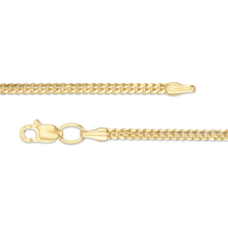 060 Gauge Solid Cuban Curb Chain Necklace in 10K Gold - 20"