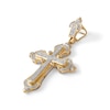 Thumbnail Image 2 of 1/2 CT. T.W. Diamond Mechanical-Style Cross Charm in 10K Gold