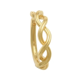 10K Gold Braided Infinity Hoop - 16G 3/8&quot;