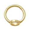 Thumbnail Image 2 of 10K Gold Open Circle Hoop - 16G 5/16"