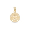 Thumbnail Image 1 of 20mm Textured Sand Dollar Charm in 10K Solid Gold