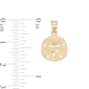 Thumbnail Image 2 of 20mm Textured Sand Dollar Charm in 10K Solid Gold