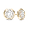Thumbnail Image 0 of 4mm Cubic Zirconia Frame Stud Earrings in 10K Gold