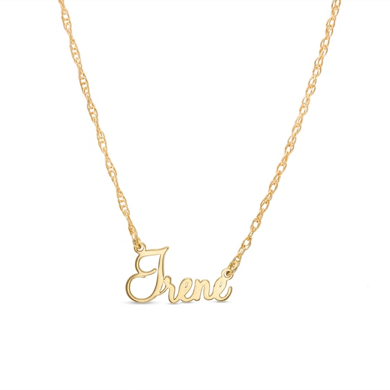  Jewelry America 14k Yellow Gold Elegant Script Letter S Cursive  Initial Pendant Necklace, 16 : Clothing, Shoes & Jewelry