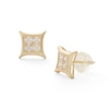 Thumbnail Image 0 of Square Cubic Zirconia Stud Earrings in 10K Gold