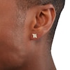 Thumbnail Image 2 of Square Cubic Zirconia Stud Earrings in 10K Gold