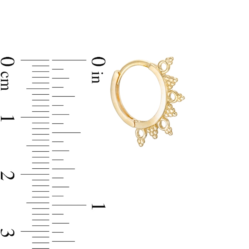 Main Image 2 of Huggie Hoop Earrings in 10K Gold