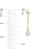 Thumbnail Image 2 of Cubic Zirconia Hoop Earrings in 10K Gold