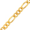 Thumbnail Image 1 of Made in Italy 250 Gauge Figaro Chain Bracelet in Solid Sterling Silver with 10K Gold Plate - 9&quot;