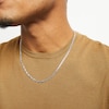 Thumbnail Image 2 of 100 Gauge Solid Mariner Chain Necklace in Sterling Silver - 22&quot;